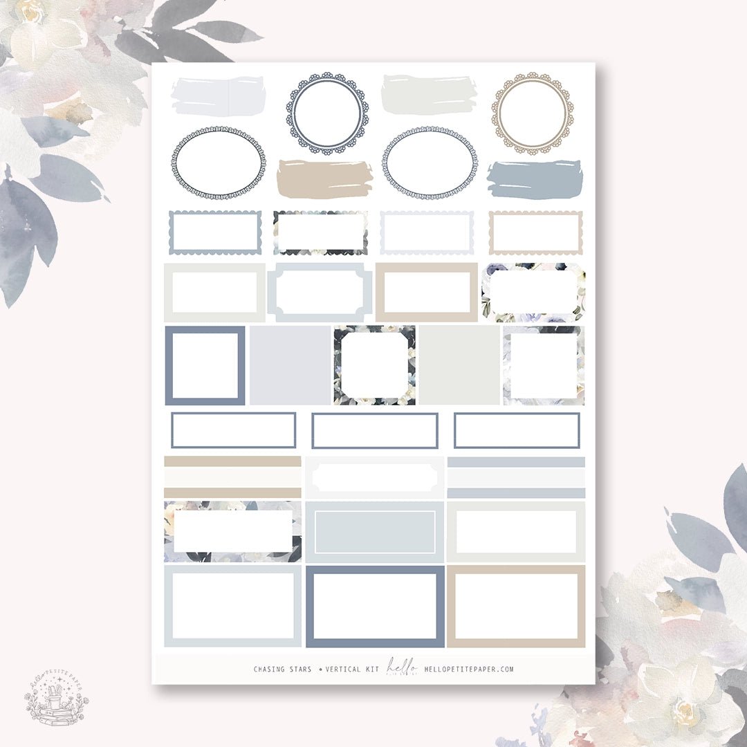 Planner Sticker Kit - Chasing Stars - 4 - Hello Petite Paper - Tidformera