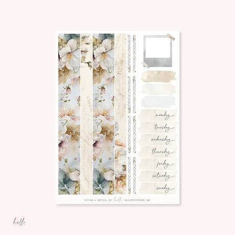 Planner Sticker Kit - Cottage - 2 - Hello Petite Paper - Tidformera