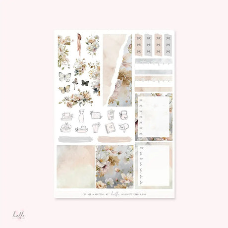 Planner Sticker Kit - Cottage - 3 - Hello Petite Paper - Tidformera