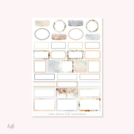 Planner Sticker Kit - Cottage - 4 - Hello Petite Paper - Tidformera