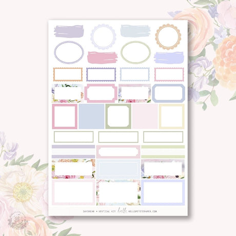 Planner Sticker Kit - Daydream - 4 - Hello Petite Paper - Tidformera