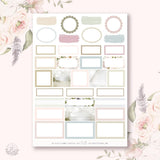 Planner Sticker Kit - Delicate Blooms - 3 - Hello Petite Paper - Tidformera