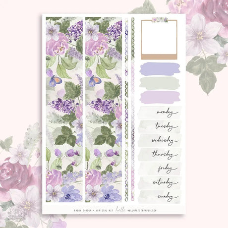 Planner Sticker Kit - Fairy Garden - 2 - Hello Petite Paper - Tidformera