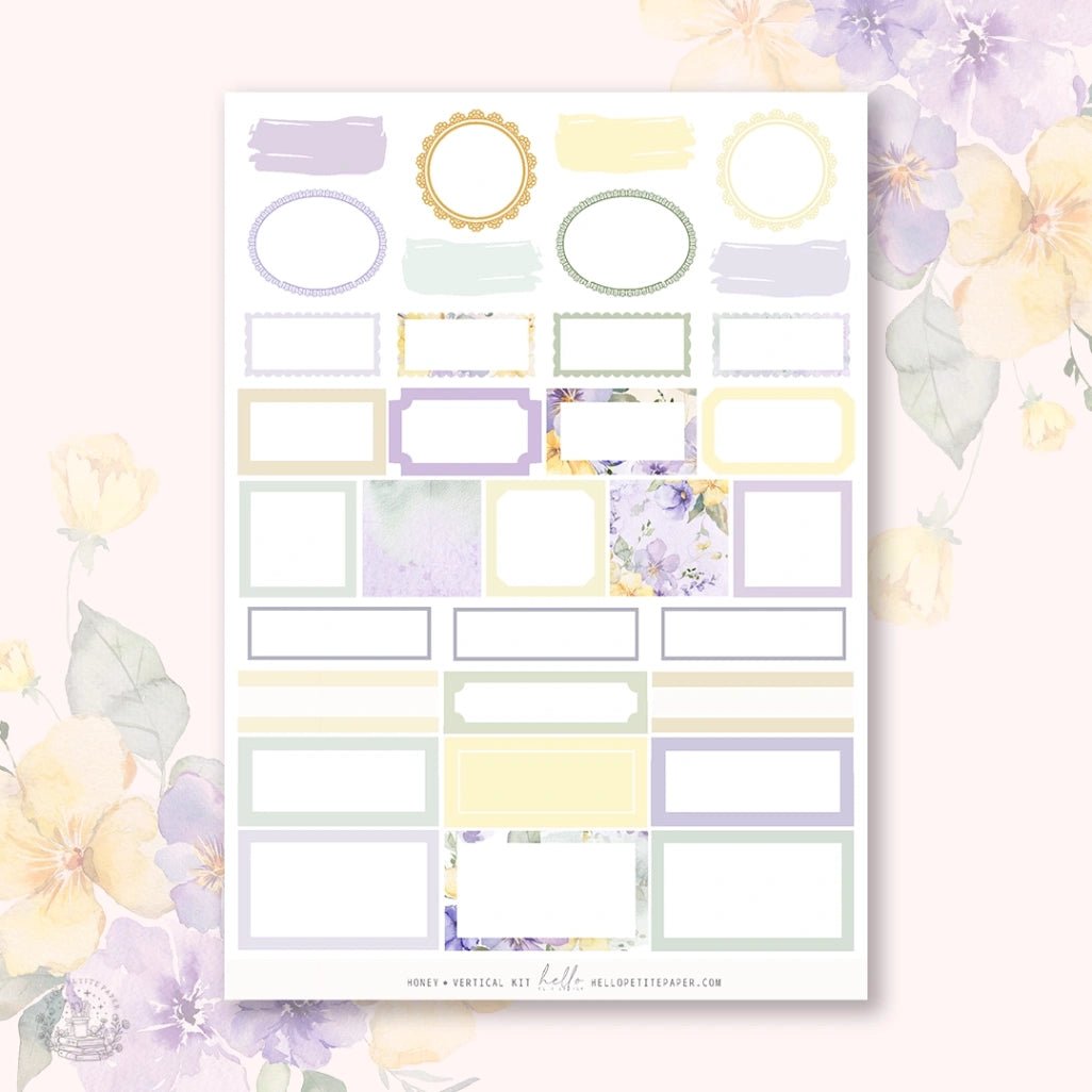 Planner Sticker Kit - Honey - 4 - Hello Petite Paper - Tidformera