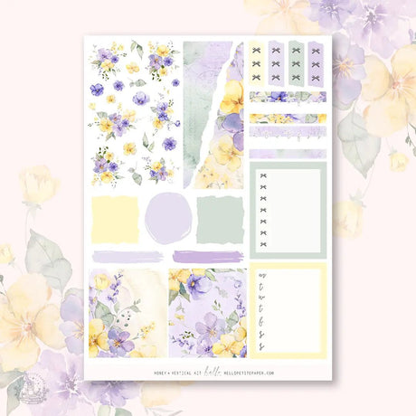 Planner Sticker Kit - Honey - 3 - Hello Petite Paper - Tidformera