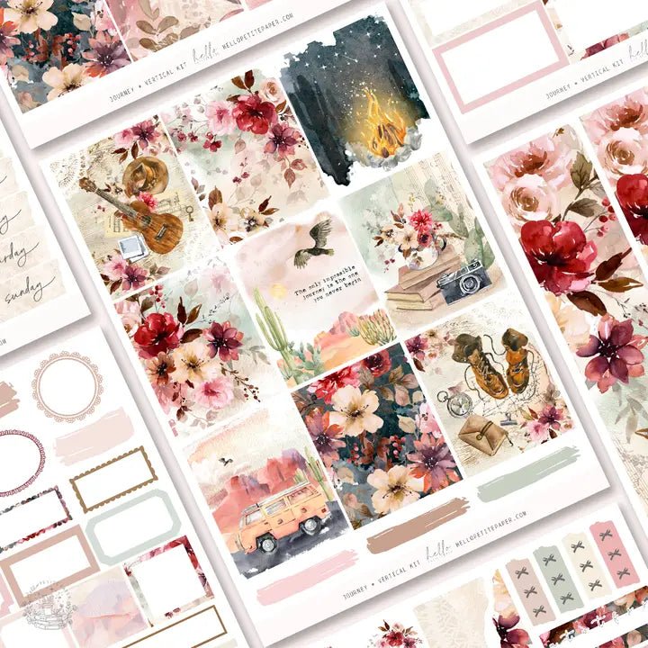 Planner Sticker Kit - Journey - 1 - Hello Petite Paper - Tidformera