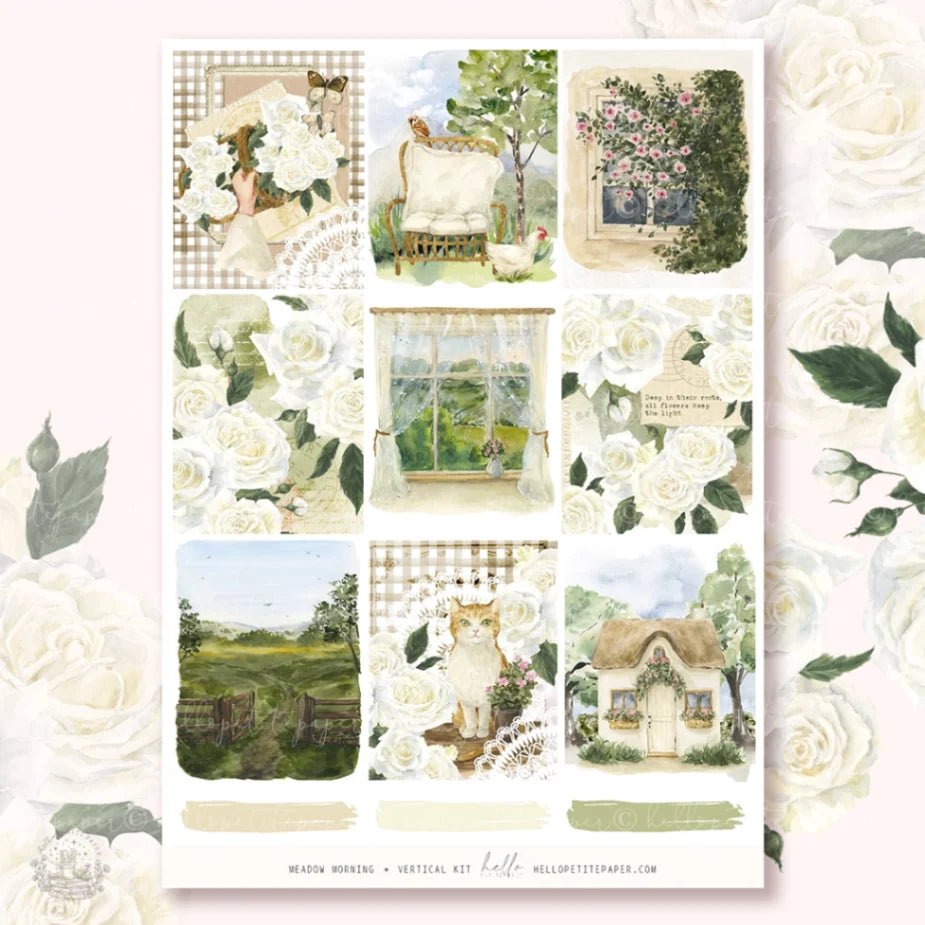 Planner Sticker Kit - Morning Meadow - 4 - Hello Petite Paper - Tidformera