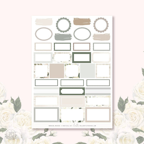 Planner Sticker Kit - Morning Meadow - 5 - Hello Petite Paper - Tidformera