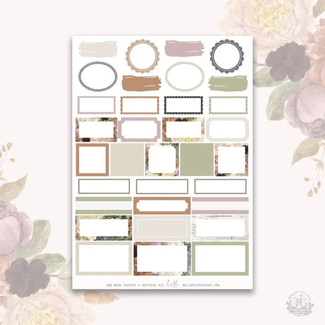 Planner Sticker Kit - One More Chapter - 5 - Hello Petite Paper - Tidformera