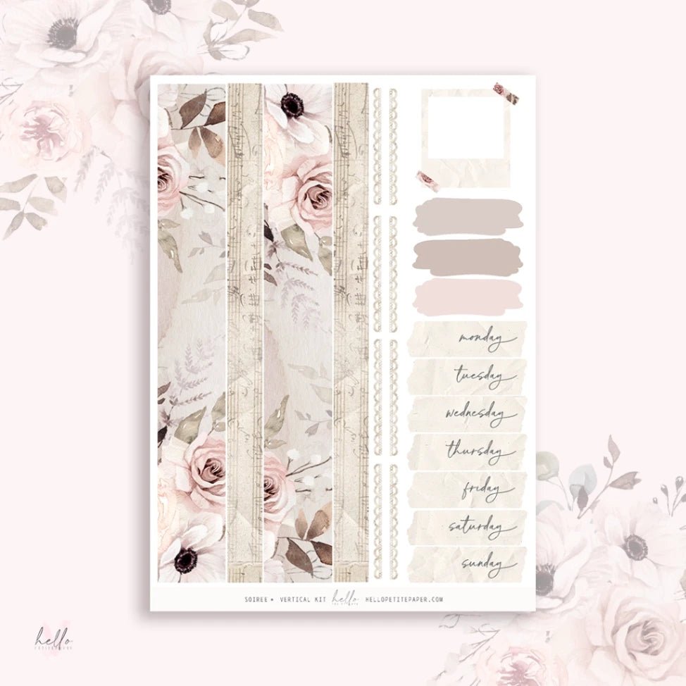 Planner Sticker Kit - Soirée - 3 - Hello Petite Paper - Tidformera