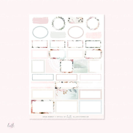 Planner Sticker Kit - Spring Memories - 3 - Hello Petite Paper - Tidformera