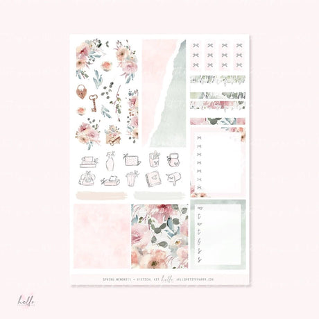 Planner Sticker Kit - Spring Memories - 4 - Hello Petite Paper - Tidformera