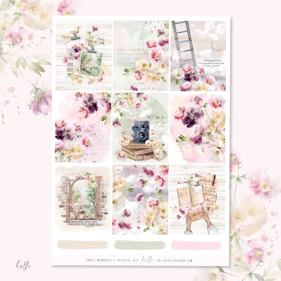 Planner Sticker Kit - Sweet Memories - 5 - Hello Petite Paper - Tidformera