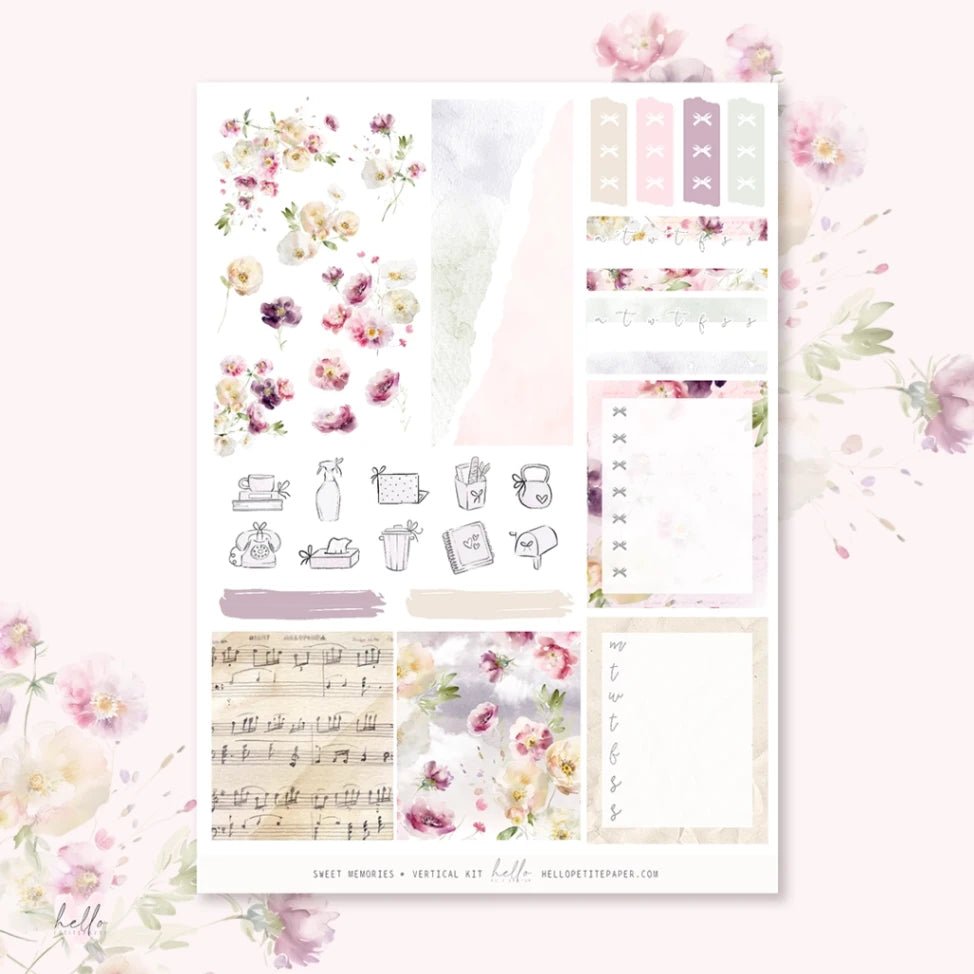 Planner Sticker Kit - Sweet Memories - 3 - Hello Petite Paper - Tidformera