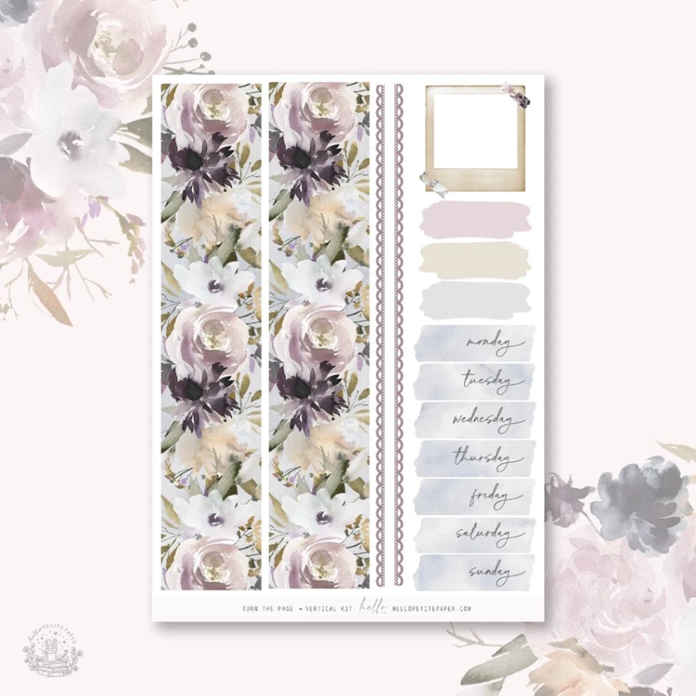 Planner Sticker Kit - Turn the Page - 2 - Hello Petite Paper - Tidformera
