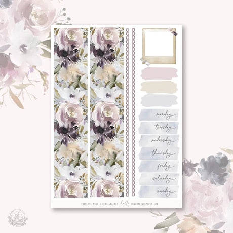 Planner Sticker Kit - Turn the Page - 2 - Hello Petite Paper - Tidformera