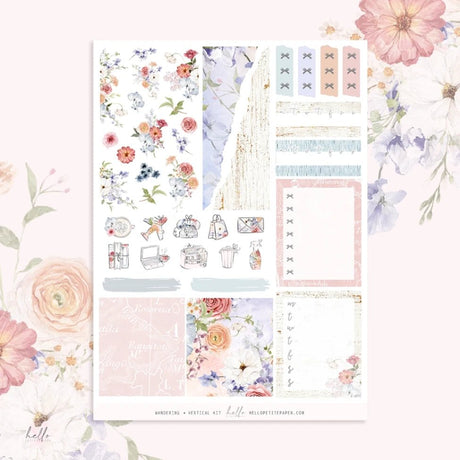 Planner Sticker Kit - Wandering - 3 - Hello Petite Paper - Tidformera
