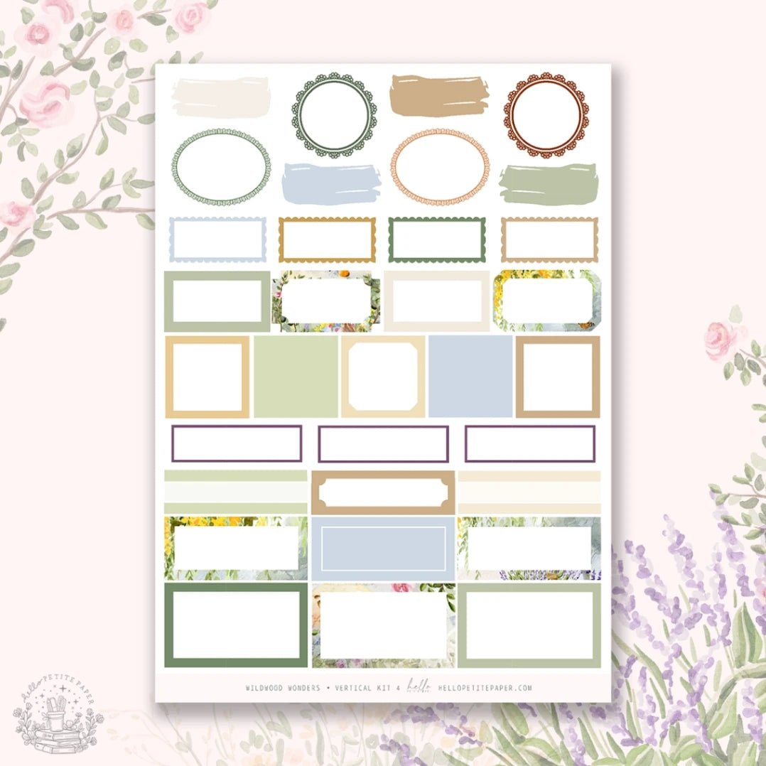 Planner Sticker Kit - Wildwood Wonders - 5 - Hello Petite Paper - Tidformera