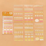 Planner Stickers Sheet - Daily Palette - Citrus - 2 - BGM - Tidformera