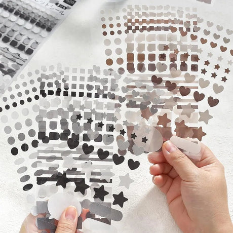 Planner Stickers Sheet - Daily Palette - Dark - 4 - BGM - Tidformera