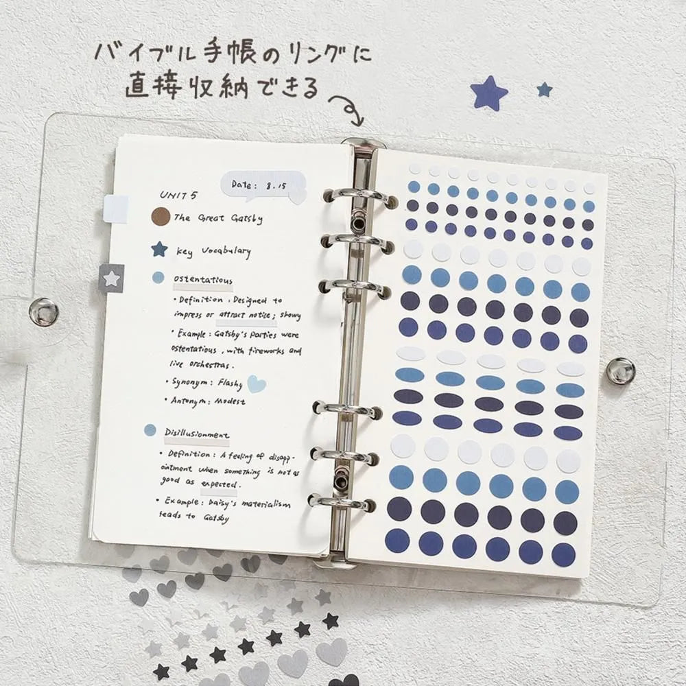 Planner Stickers Sheet - Daily Palette - Ocean - 3 - BGM - Tidformera