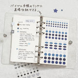 Planner Stickers Sheet - Daily Palette - Ocean - 3 - BGM - Tidformera