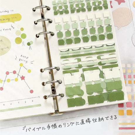 Planner Stickers Sheet - Daily Palette - Olive - 3 - BGM - Tidformera