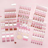 Planner Stickers Sheet - Daily Palette - Raspberry - 4 - BGM - Tidformera