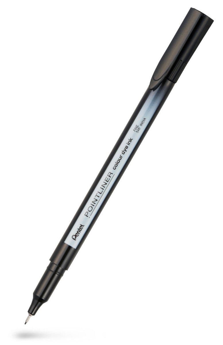Pointliner Colour Fineliner - Black - 1 - Pentel - Tidformera