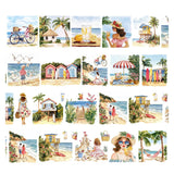 Pre cut Pet Tape - Penpaling Paula 60 mm - Beach Vacay - 2 - Penpaling Paula - Tidformera