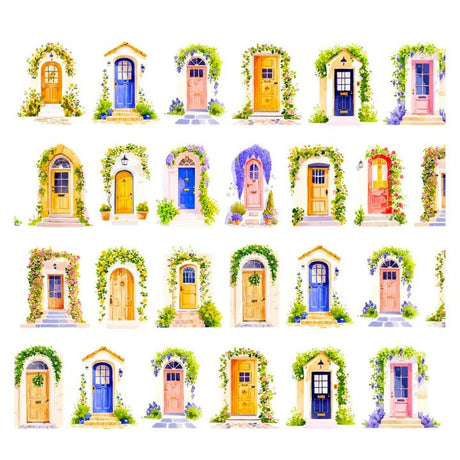 Pre cut Pet Tape - Penpaling Paula 60 mm - Summer Doors - 2 - Penpaling Paula - Tidformera