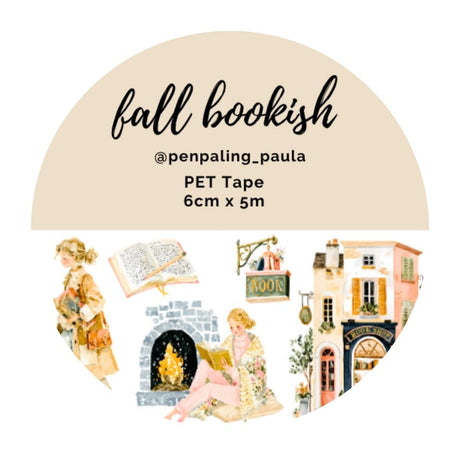 Pre cut Pet Tape - Penpaling Paula - Fall Bookish - 1 - Penpaling Paula - Tidformera