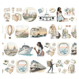 Pre cut Pet Tape - Penpaling Paula - Let's Go Travel - 2 - Penpaling Paula - Tidformera