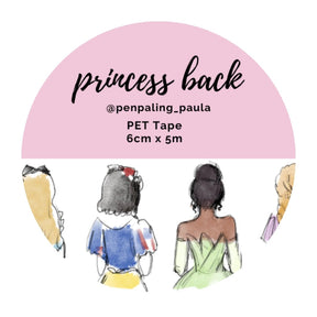 Pre cut Pet Tape - Penpaling Paula - Princess Back 60 mm - 1 - Penpaling Paula - Tidformera