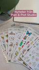 Tidformera visar nyheterna från Plan & Plot Studio. Det är ark med stickers. 