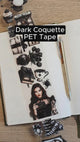 Tidformera visar motiven påDark Coquette PET tape från Lanas Scrapbooking shop.