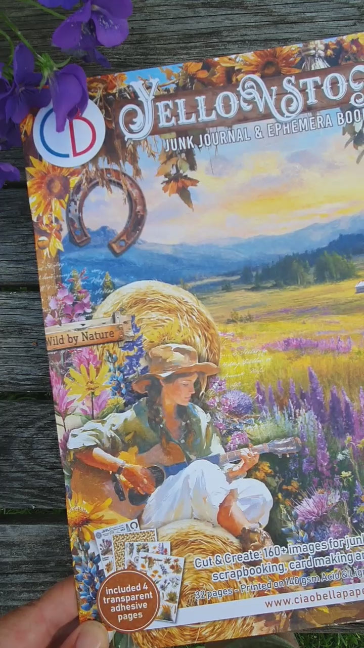 Video-Yellowstone Junk Journal från Ciao Bella. Tidformera
