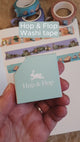 Video med 6 olika washi tapes från Hop & Flop. Tidformera