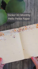 Video - Sticker Kit Monthly med oktober tema från Hello Petite Paper. Tidformera