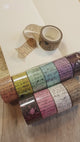 Video - Visar motiv på Script washi tape från MIC & MIM