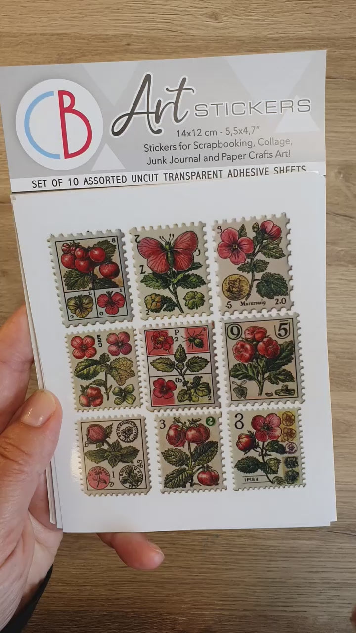 Video som visar Art Stickers Faraway Mail från Ciao Bella. Tidformera