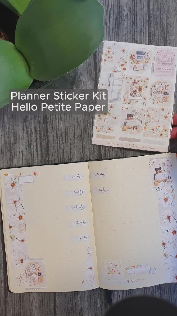 Video - Planner Sticker Kit från Hello Petite Paper. Tidformera