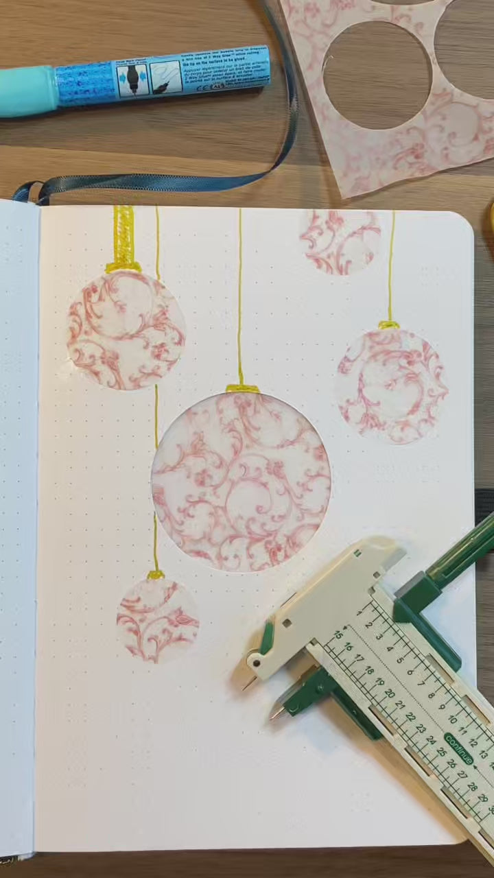 Video där vi visar användningsområden för Cirkelskärare och skapar ett uppslag i en Bullet Journal