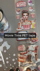 Kika närmare på Movie Time PET tape från Lana's Scrap shop. Tidformera