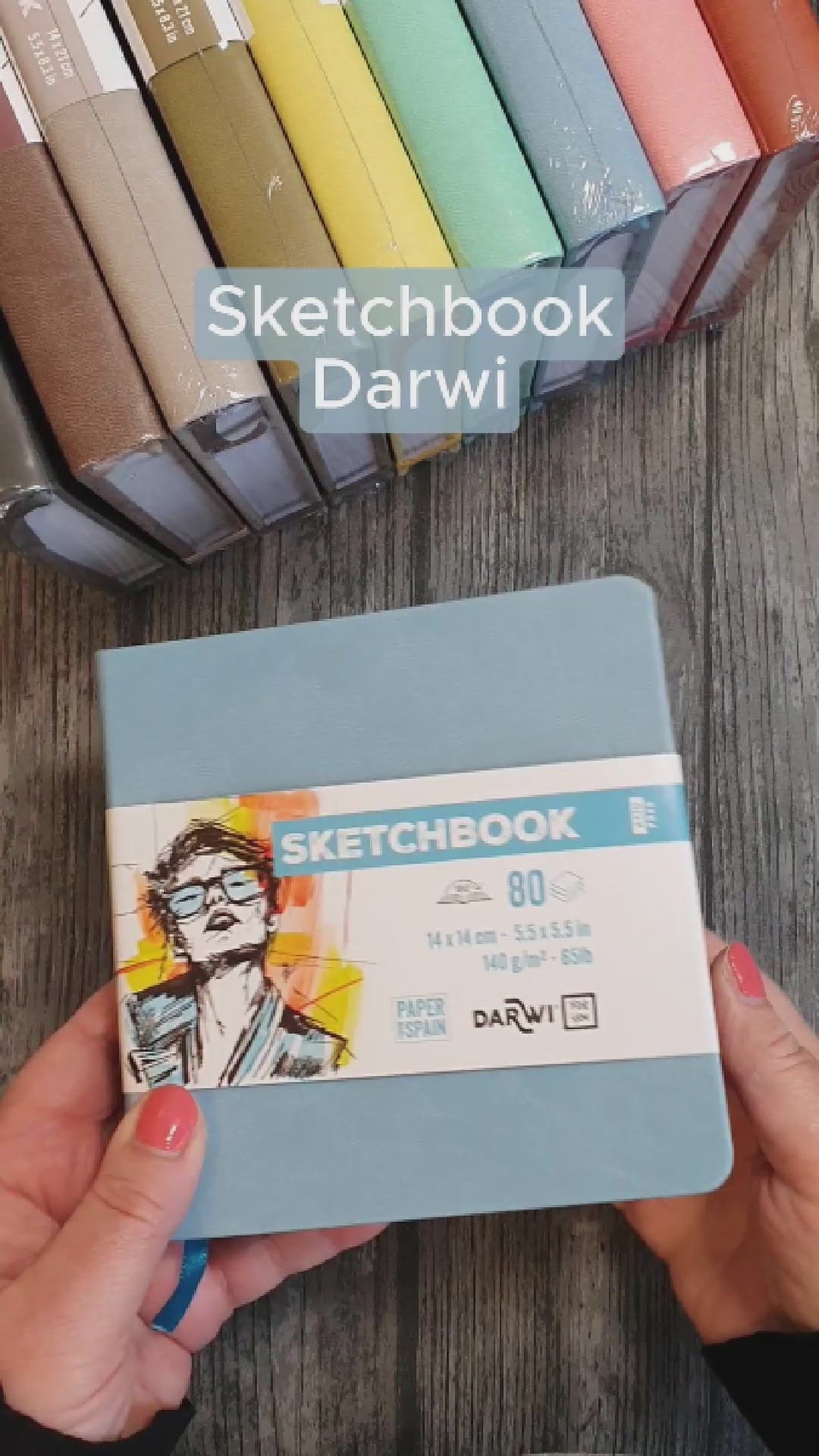 Sketchbook Darwi finns i flera färger och två storlekar. Tidformera
