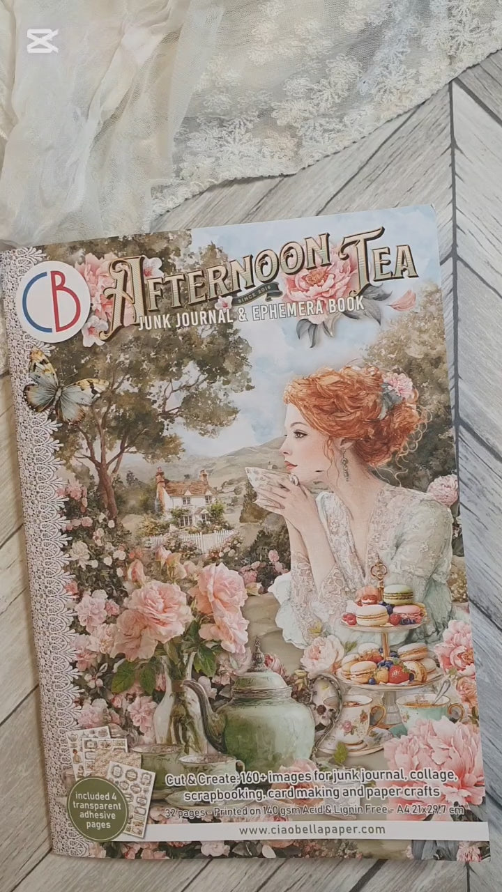 Video som visar Afternoon tea Junk journal från Ciao Bella