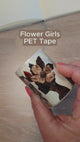 Tidformera visar motiven på Flower Girls PET tape från Mic & Mim.