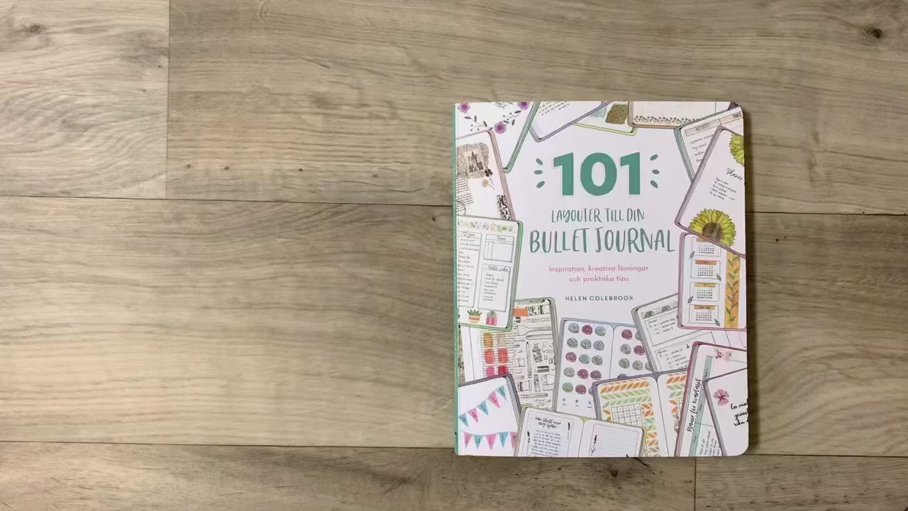 Video - Bläddra i boken 101 Layouter till din Bullet Journal av Helen Colebrook