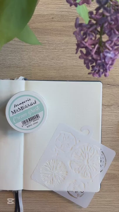 Video - Vi testar att använda Cream paste från Stamperia i en Bullet Journal