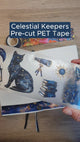 Video med Celestial Keepers Pre-cut PET tape. Visar motiven. Tidformera